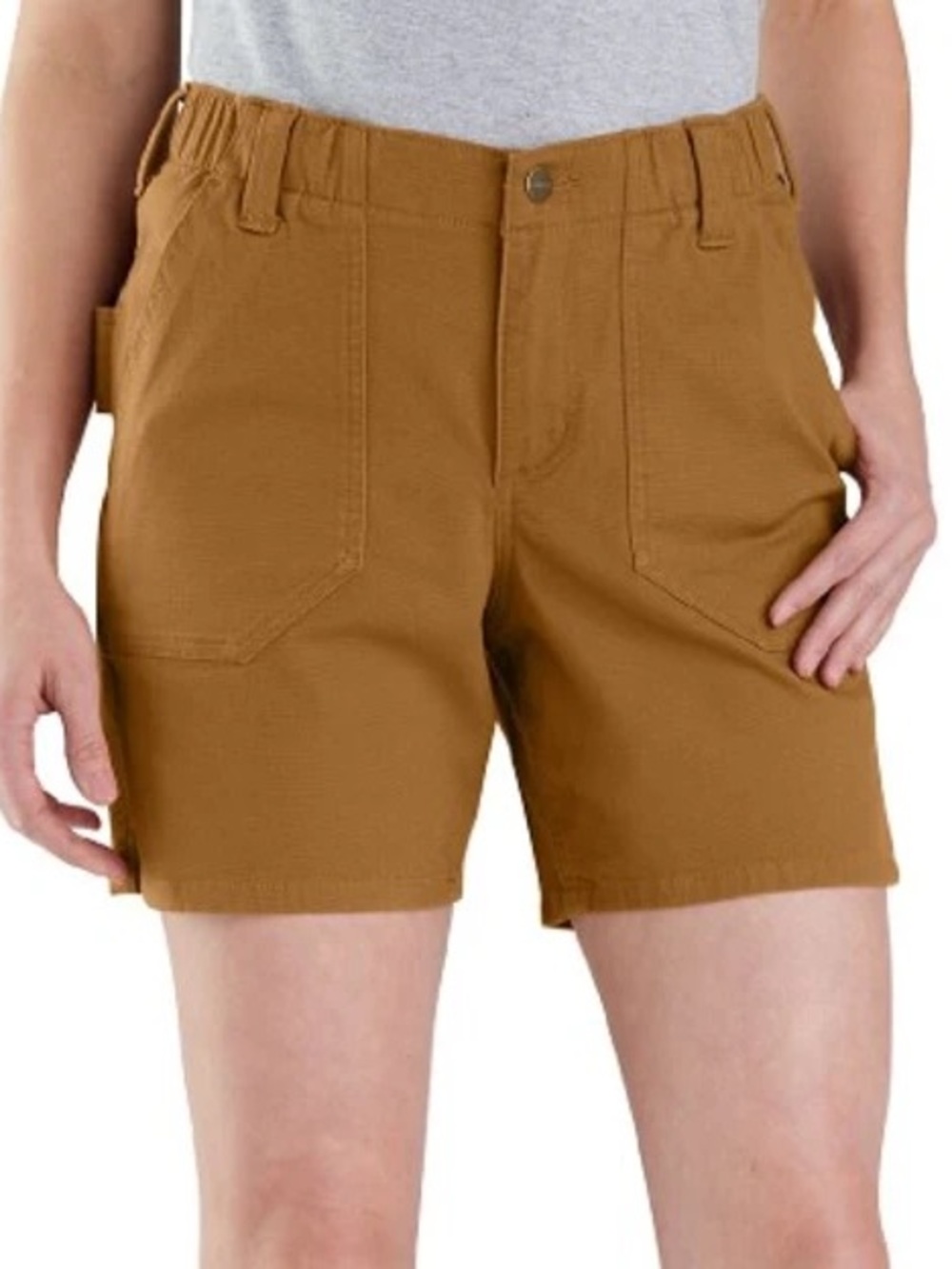 Carhartt Women's Rugged Flex Relaxed Fit Canvas work / hiking Shorts